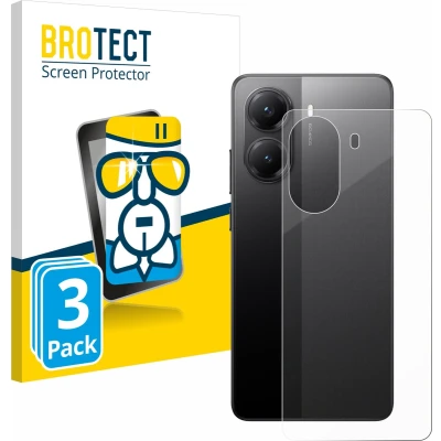 Afbeelding van BROTECT Screenprotector voor Xiaomi Poco X7 Pro (Achterkant) Folie Beschermfolie Beschermglas transparant (3 Stuks)