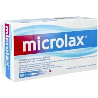 Afbeelding van Microlax Oplossing Voor Rectaal Gebruik 50 stuks