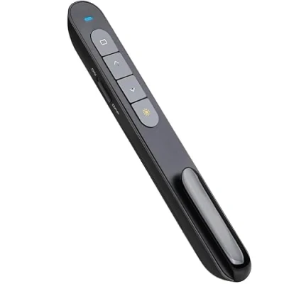 Afbeelding van Wireless Presenter, Presentation Remote Clicker Laser Pointer, Hyperlink Volume Control RF 2.4GHz USB Office Pointer Slide Advancer