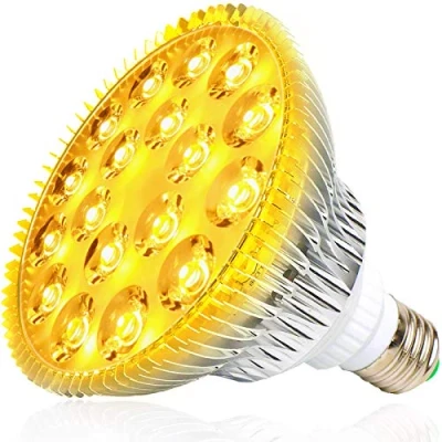 Afbeelding van Milyn led plantenlamp, lijkt op zonlicht, volledig spectrum, E27, 54W, plantenlicht, groeilamp, voor tuin, broeikas, kamerplanten, hydrocultuur, bloesems, bloemen en groenten