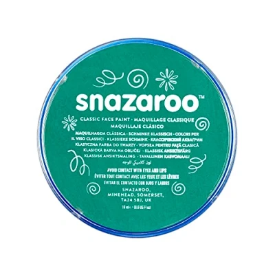 Afbeelding van Snazaroo 1118617 Kinderschmink, huidvriendelijke hypoallergene gezichtsmake up op waterbasis, vrij van parabenen 18ml Pot, Teal