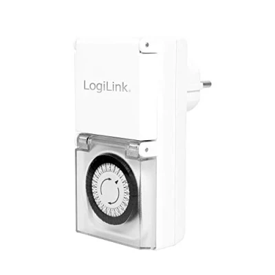 Afbeelding van LogiLink ET0006 Mechanische timer, IP44 ter bescherming tegen spatwater en het binnendringen van vreemde voorwerpen &gt; 1 mm, outdoor