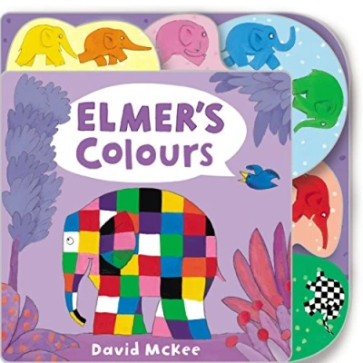 Afbeelding van Elmer&#039;s Colours: Tabbed Board Book: 1 (Elmer Picture Books)
