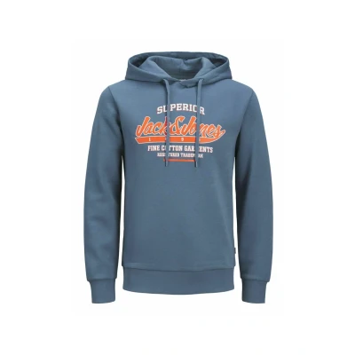 Afbeelding van Jack &amp; Jones Jjelogo NOOS PLS Hoodie, Heren, Maat: 5XL, Oceanview