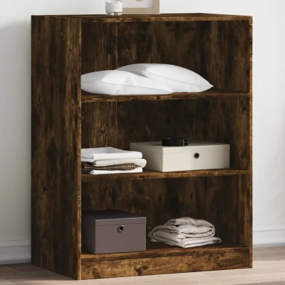 Afbeelding van Kledingkast 77x48x102 cm bewerkt hout gerookt eikenkleurig