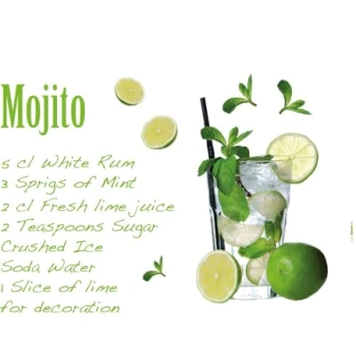 Afbeelding van Komar Wandfolie Mojito