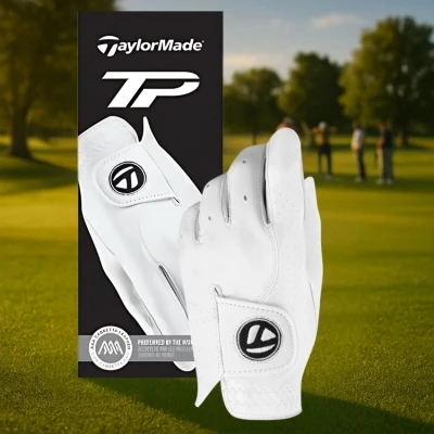 Afbeelding van TaylorMade Dames TP Golf Handschoen, Wit, Groot