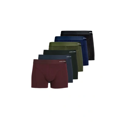 Afbeelding van Jack &amp; Jones 6ER PACK Jacbasic Retro Boxerbriefs Forest night port royale, Heren, Maat: Large, royale