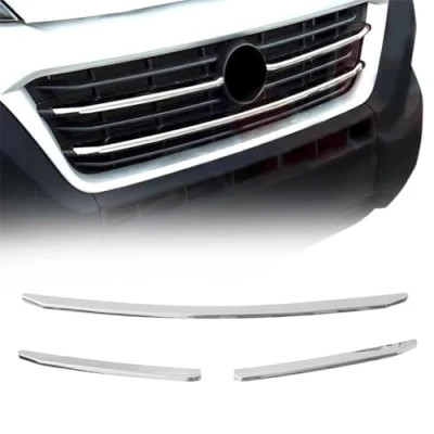 Afbeelding van Front grille Bars Voor Fiat Ducato 2014 2020 chroom roestvrij staal 3st