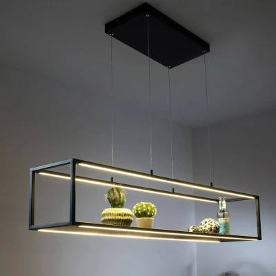 Afbeelding van Paul Neuhaus Hanglamp Contura Zwart 105cm incl. Dimmer