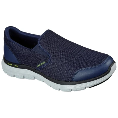 Afbeelding van Skechers Sport FLEX Advantage 4.0 Sneakers laag, Heren, Maat: 39, Navy/lime Textiel/ synthetisch