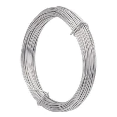 Afbeelding van PandaHall 1 rol 10 meter 0,8 mm verzilverd aluminium draden sieraden accessoire