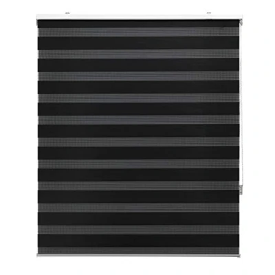 Afbeelding van Blindecor Rolgordijn voor dag en nacht, zwart, 100 x 250 cm