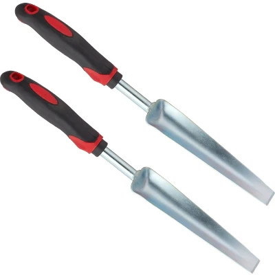 Afbeelding van Relaxdays 2x onkruidsteker ergonomisch onkruidverwijderaar pro staal 37.5 cm lang