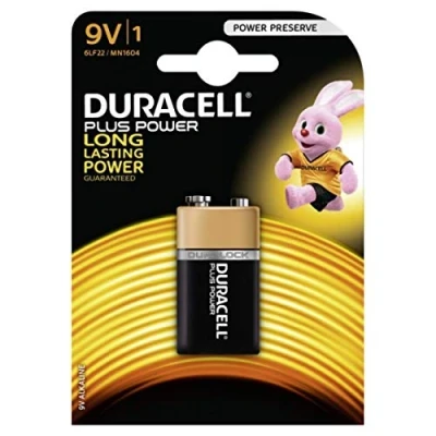 Afbeelding van DURACELL Battery Plus Power 6LF22 9V Block Blister, alkaline,