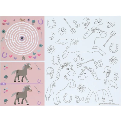 Afbeelding van Happy Horses Placemats Kleurplaten 6 stuks