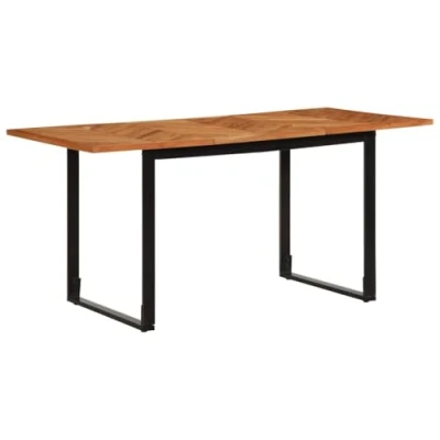 Afbeelding van vidaXL Eettafel 160x80x75 cm massief acaciahout