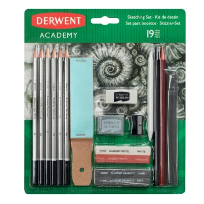 Afbeelding van Derwent Academy Schetsset complete selectie schetsmaterialen van hoge kwaliteit