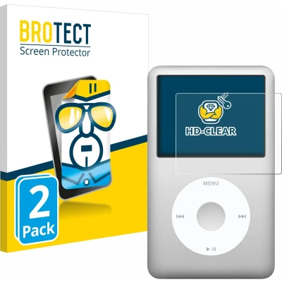 Afbeelding van BROTECT Screenprotector voor iPod classic Gen 5 7 Folie Beschermfolie transparant (2 Stuks)