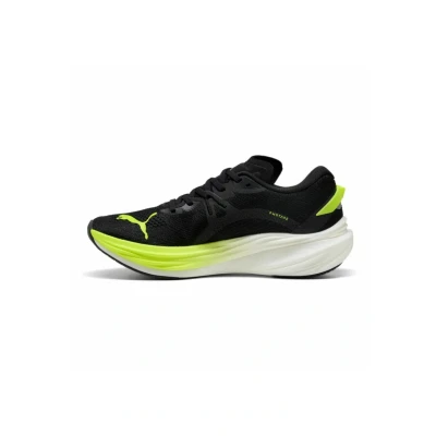 Afbeelding van Puma Deviate Nitro 3 Trail hardloopschoenen, Heren, Maat: 40.5, black yellow alert Mesh