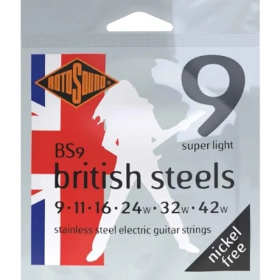 Afbeelding van Rotosound BS9 British Steels 009 Snarenset elektrisch