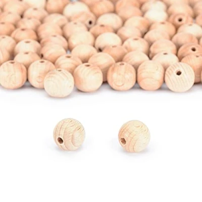 Afbeelding van Vaessen Creative 11006 005 Onbehandelde houten kralen, ø 18 mm, 100 stuks, ronde kralen voor het knutselen van doe zelf handgemaakte decoraties, sieraden, handwerk, hout, stuk