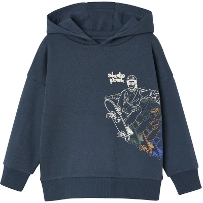 Afbeelding van Vertbaudet Sweater met capuchon skateprint