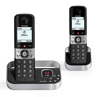 Afbeelding van Draadloze telefoon Alcatel 3700601422863 Zwart/Zilverkleurig DECT