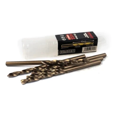 Afbeelding van Ferrcan Metaalboor HSS DIN338 M35 5% kobalt turbomax voor het boren in roestvrij staal, ijzer en andere metalen, verpakking van 5 stuks per maat (4 mm)