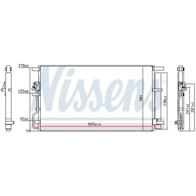 Afbeelding van Nissens Airco condensor 940820