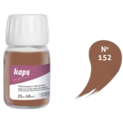Afbeelding van Kaps super color leer &amp; kunstleer verf inc.cleaner (152) Oranjebruin 25ml