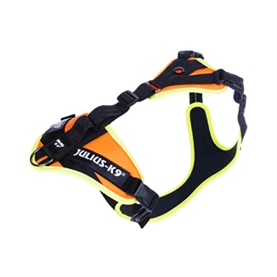 Afbeelding van Julius K9, JK9 Mantrailing harnas, maat: M, oranje UV met neon rand