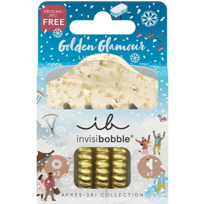 Afbeelding van Invisibobble Set Golden Glamour S 4st