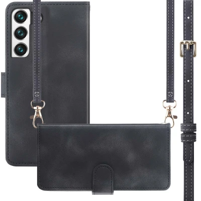 Afbeelding van Samsung Galaxy S21 FE Hoesje Kunstleder imoshion Bookcase Zwart Telefoonhoesje