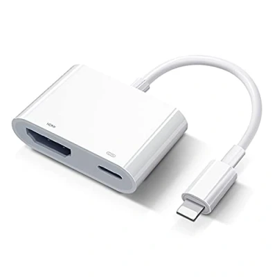 Afbeelding van Lightning adapter AV Digital [Apple MFI gecertificeerd] iPhone iPad HDMI TV naar Plug and Play kabel voor 14/13/12/SE/11/XS/XR/X/8/7/iPad op TV/HDTV/Monitor/projector