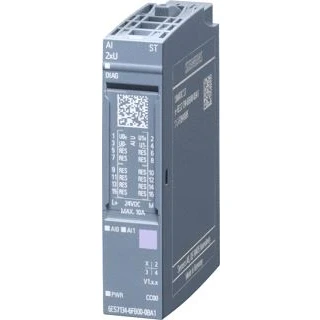 Afbeelding van Siemens simatic et200sp analoge ingangsmodule 2xu 16 bit voor basismodule a0 en a1 module diagnostiek cc00 6es7134 6fb00 0ba1