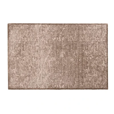 Afbeelding van Leen Bakker Mat Soft &amp; Deco Velvet Beige 67x100cm Deurmatten Polyamide