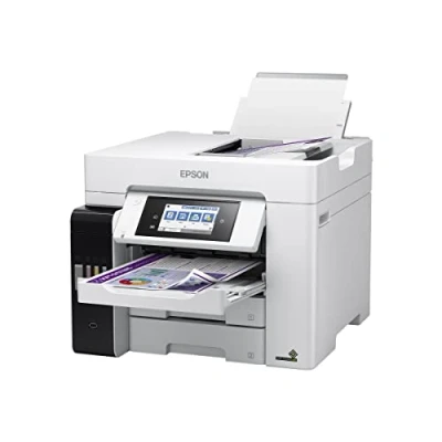 Afbeelding van Epson ECOTANK ET 5880 Multifunctionele Printer Wit Dubbelzijdig Afdrukken &amp; Scannen Wi Fi