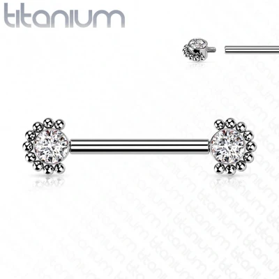 Afbeelding van Tepelpiercing Beaded Edge