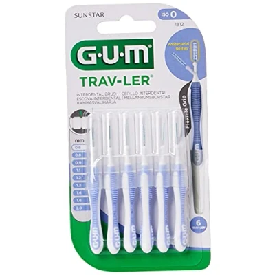Afbeelding van GUM Travler Ragers 0.6mm Grijs 6 Stuks