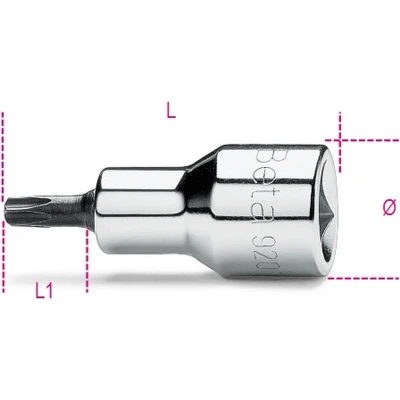 Afbeelding van Beta Schroevendraaier doppen voor Torx® schroeven 920TX L 50 009200538