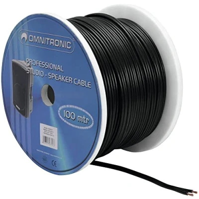 Afbeelding van Omnitronic luidsprekerkabel 2x2.5 100m zwart