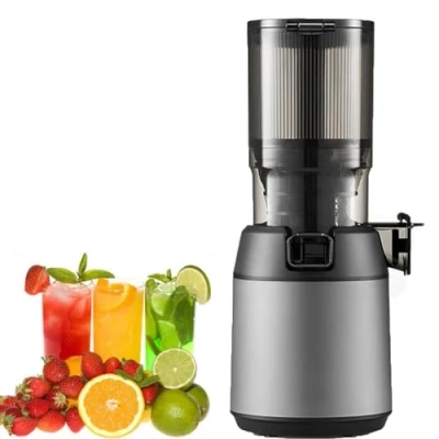 Afbeelding van Juicer Machines, Slow Masticating Juicer, Cold Press Met Stille Motor En Omgekeerde Functie Voor Vers, Gezond Fruit Groentesap, Gemakkelijk Schoon Te Maken Borstel,Grey