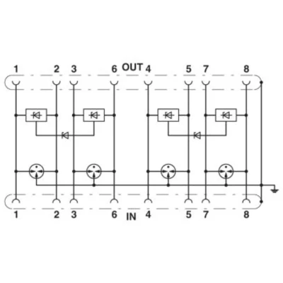 Afbeelding van Phoenix Contact 2800763 D LAN CAT.5 HC Overspanningsveilige controlemodule 1 stuk(s)