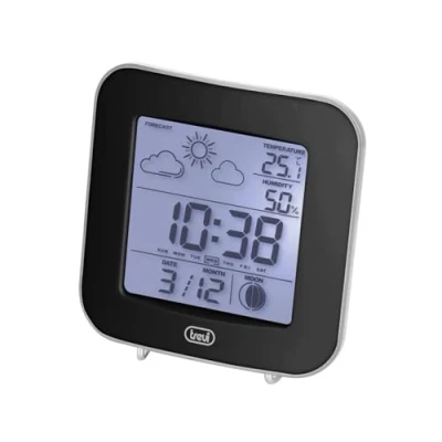 Afbeelding van Trevi ME3106 Weerstation met tijd, temperatuur, luchtvochtigheid LED display, zwart