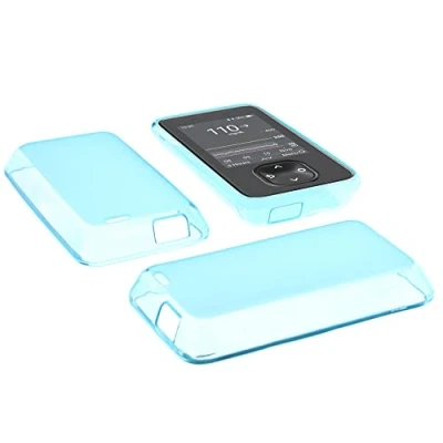 Afbeelding van foto kontor Geval compatibel met Dexcom G7 zak rubber TPU bescherming blauw