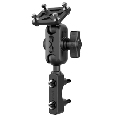 Afbeelding van TUSITA Motorfiets GPS Bevestiging Remkoppeling Reservoir Compatibel met Garmin Montana, Zumo XT GPS, Dubbele Socket Arm B Maat Kort