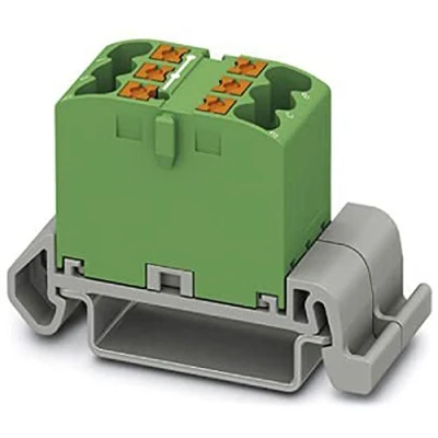 Afbeelding van Phoenix Contact PTFIX 6X2,5 NS35A GN 3273140 Verdeelblok 0.14 mm² 2.50 Groen 10 stuk(s)