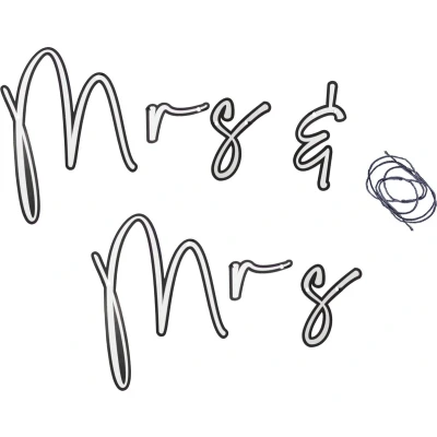 Afbeelding van Ginger Ray DIY Mr &amp; Mrs slinger 2 m