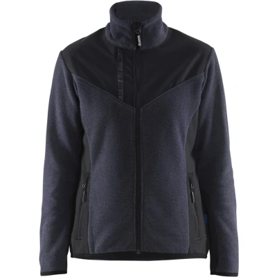 Afbeelding van Blaklader 5943 2536 Dames gebreid vest met softshell Donker marineblauw/Zwart S